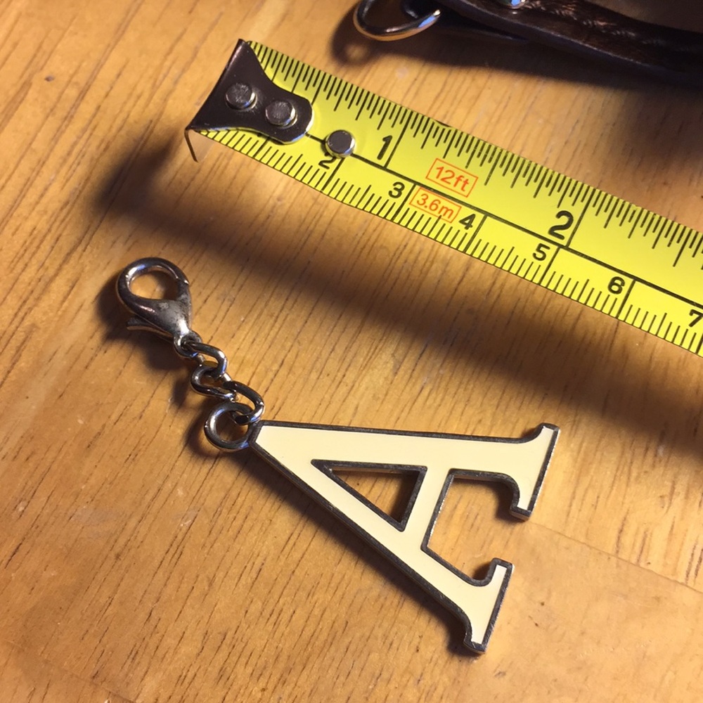 Letter A Keychain or bag charm